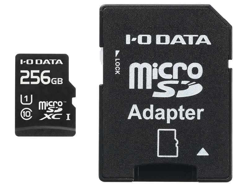 【在庫目安:あり】【送料無料】 IODATA EX-MSDU1/256G UHS スピードクラス1対応 microSDXCメモリーカード（SDカード変換アダプター付き） 256GB