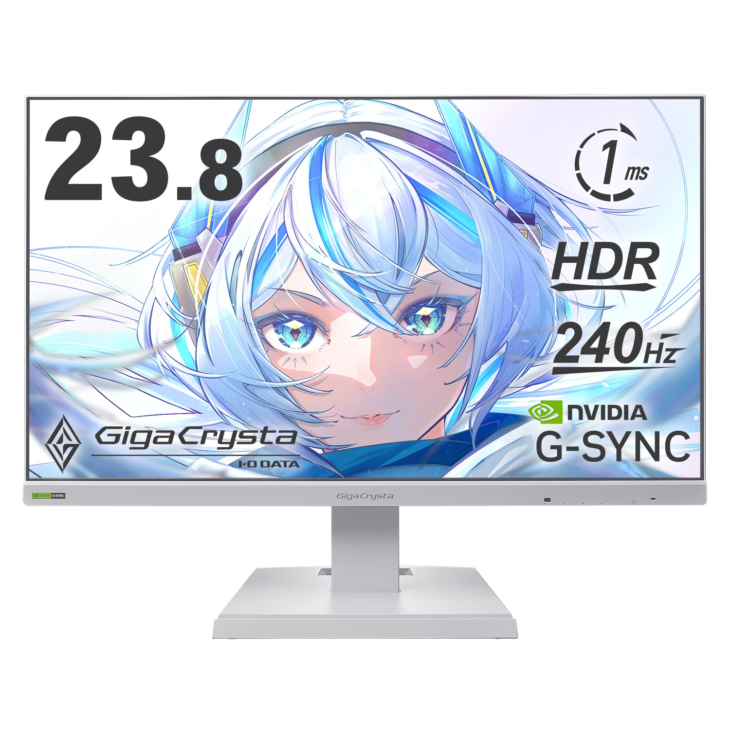 【在庫目安:あり】【送料無料】IODATA EX-GD242UDW ゲーミング液晶ディスプレイ 23.8型/ 1920×1080/ HDMI(HDCP 2.3)、DisplayPort(HDCP 2.3)/ ホワイト/ スピーカー：あり/ 240Hz対応ゲーミングモニター！/ 「無輝点保証」