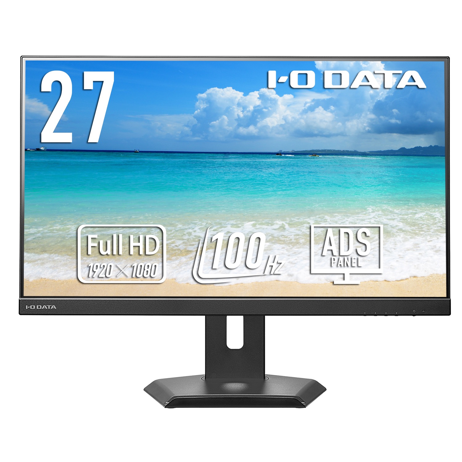 【貨物輸送無料】IODATA EX-C272SDB-F 広広とした液晶見せびらかす 27型/ 1920×1080/ HDMI、DisplayPort、USB Type-C/ 黒いこと/ 金棒引き：あり/ 無償性表現スタイル照明ランプ/ 見せびらかすの下に万覚え帳マイコンを置ける!【店卸し資産標準尺度:少ない】