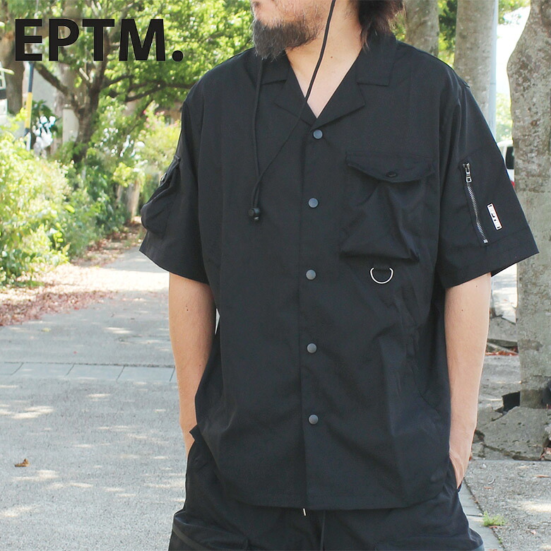 EPTM エピトミ SNAP BUTTON SHIRT スナップボタンシャツ 半袖シャツ EP10415 シャツ トップス 羽織 アメリカ 人気 ブランド 安い ストリート 通勤 通学 モード アメカジ HIPHOP ヒップホップカジュアル 重ね着 流行り 最旬 アウトドア スポーツ US｜PCH［ストリート系ルード］
