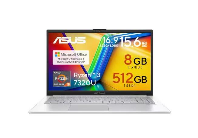 【新品未開封】M3604YA-MB105WS ASUS エイスース M3604YA-MB105WS Vivobook X [ 16型 / WUXGA / Ryzen