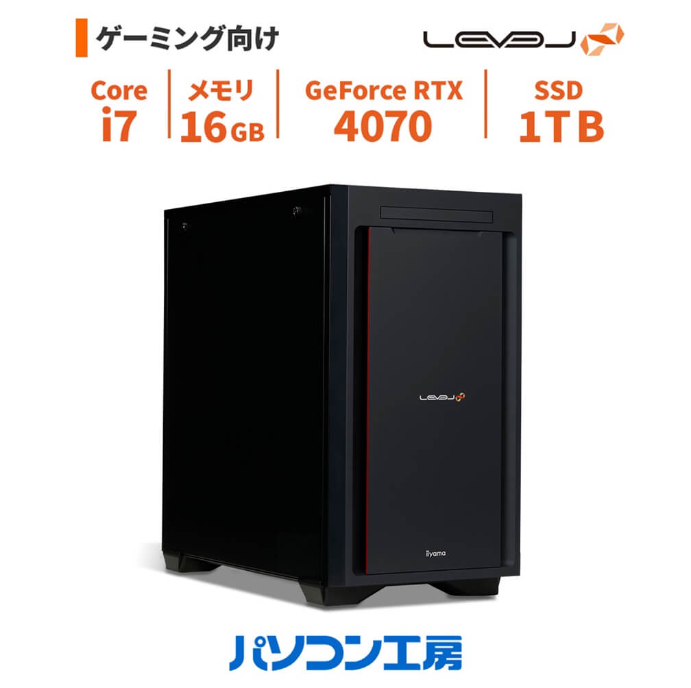 楽天市場】ゲーミングPC 新品 Core i7-13700F/RTX 4060 Ti/16GB/1TB 