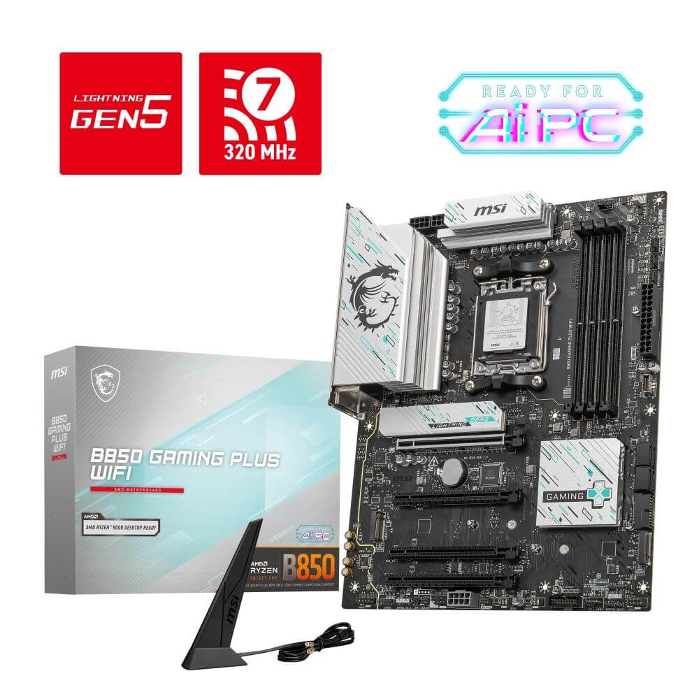 MSI B850 GAMING PLUS WIFI AMD B850チップセット搭載 AMD Ryzen 9000/8000/7000シリーズ対応 ATXマザーボード