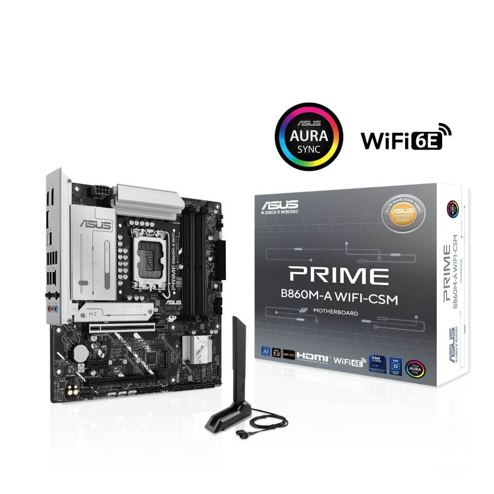 ASUS PRIME B860M-A WIFI-CSM Intel B860チップセット搭載「PRIME」MicroATXマザーボード・ビジネス向けCSMモデル｜パソコン工房 店