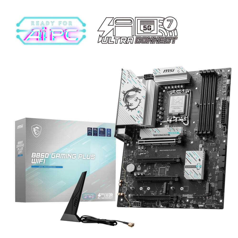 MSI B860 GAMING PLUS WIFI Intel B860チップセット搭載 Intel Core Ultra プロセッサー (Series2) 対応 ATXマザーボード｜パソコン工房 店
