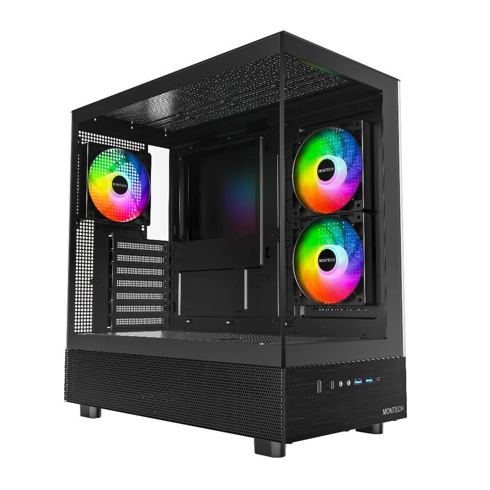 MONTECH XR Black ATXタワー型 PCケース ブラック