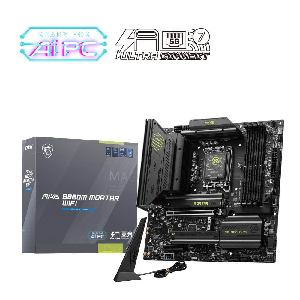 MSI MAG B860M MORTAR WIFI Intel B860チップセット搭載 Intel Core Ultra プロセッサー (Series2) 対応 Micro-ATXマザーボード｜パソコン工房 店 29,991円