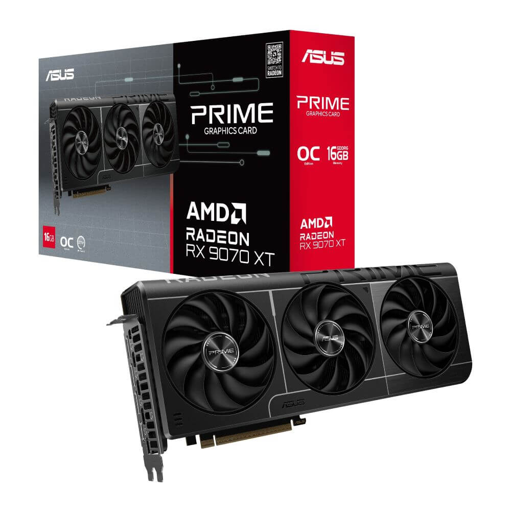 ASUS Prime Radeon RX 9070 XT OC Edition 16GB GDDR6 AMD Radeon RX 9070 XT 搭載グラフィックカード　PRIME-RX9070XT-O16G