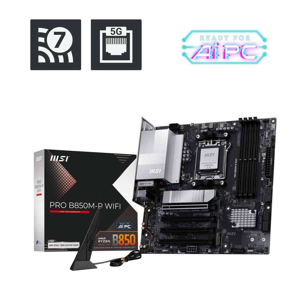 MSI PRO B850M-P WIFI (パソコン工房限定モデル) AMD B850チップセット搭載Micro-ATXゲーミングマザーボード