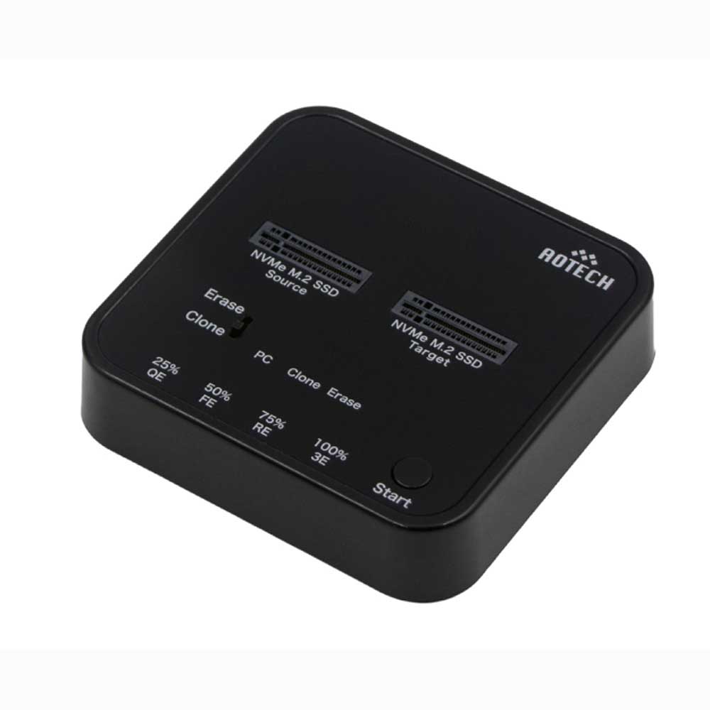 AOTECH AOK-NVMERCL-20G M.2 NVMe SSD クローン&4モードイレーススタンド