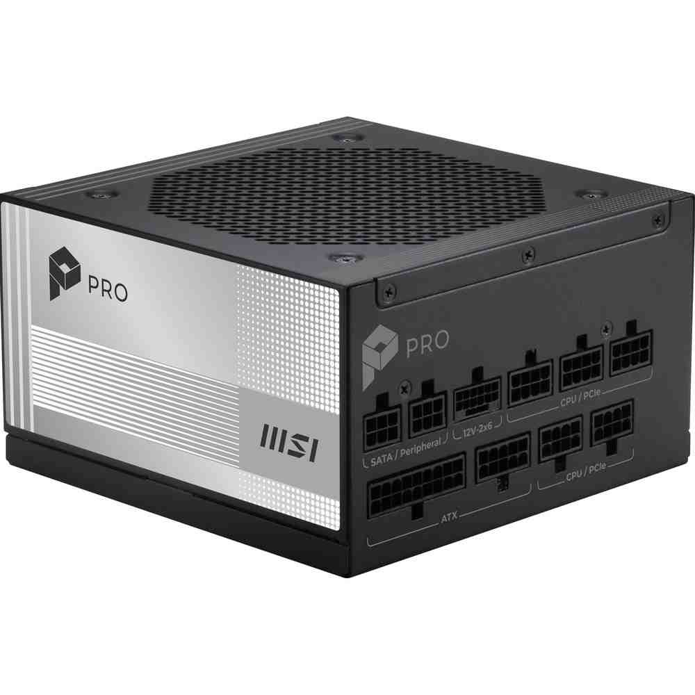 MSI PRO A1000PL PCIE5 80 PLUS Platinum認証取得、1000WのフルモジュラーPC電源ユニット｜パソコン工房 店