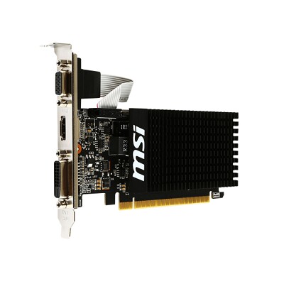 MSI GT 710 1GD3H LP GT710搭載グラフィックカード 1GBモデル ファンレス ロープロ対応