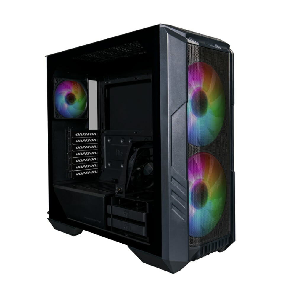 COOLER MASTER HAF H500-KGNN-S00 ARGBファン2基標準搭載 ミドルタワーケース フロント