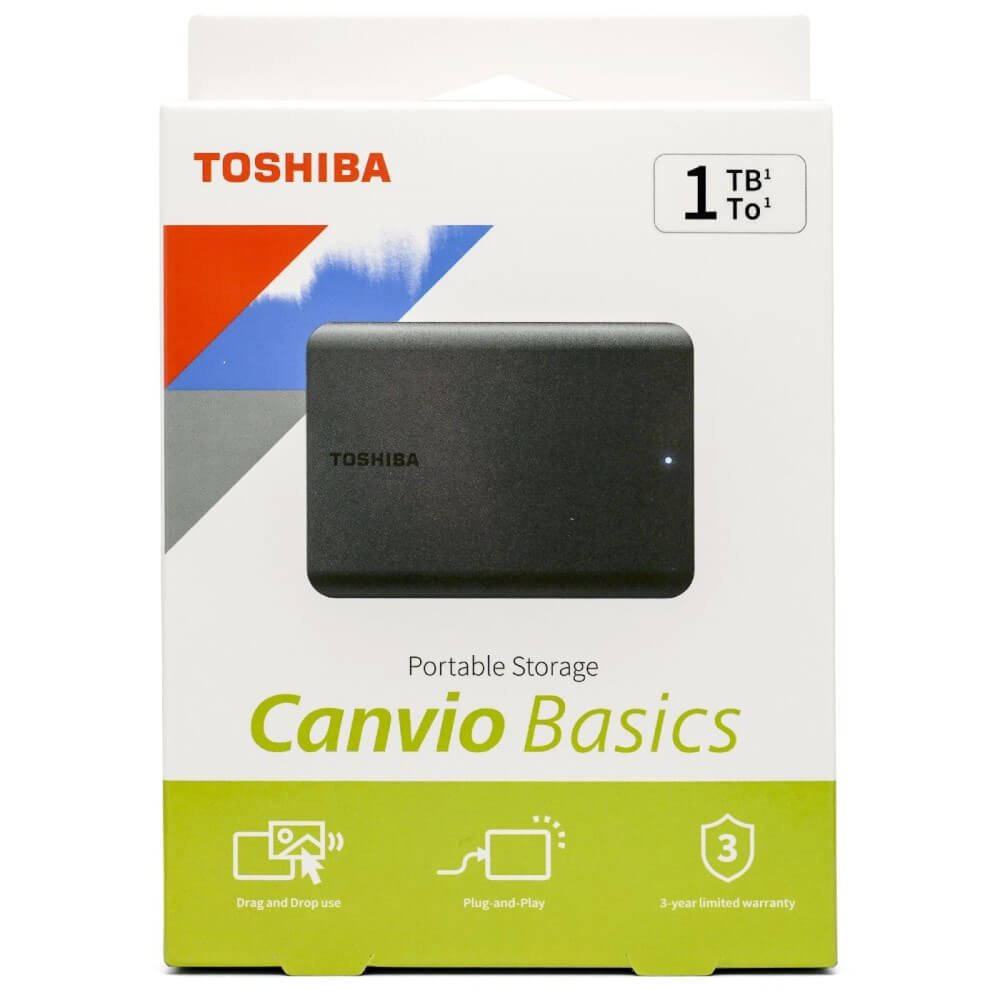 楽天市場】東芝 1TB ポータブル 外付ハードディスク CANVIO