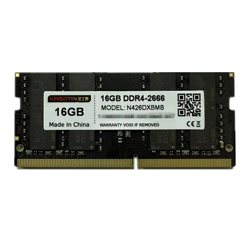 増設  16GB 記憶装置 KINSOTIN製マイコン4-21300 DDR4 2666MHz SO.DIMM 新品バルク品  16GB ノート・スリムデスクトップ用記憶装置モデュール 両面実装【電子メール便貨物輸送無料】