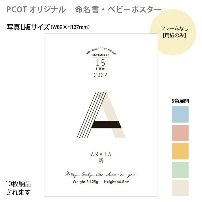 期間限定 最安値挑戦 命名紙 命名書 用紙のみ 命名書オーダー写真 はがきサイズ イニシャル オシャレ 飾れる ポスター 10枚まで1セット 英語 英字 赤ちゃんの名前 誕生日 出生体重などを入力してセミオーダー Patrasnipatomarimpulso Com