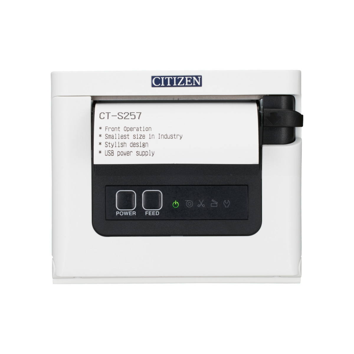 85％以上節約 POSセンター 店80 58mm幅兼用CT-S253ETJWH-BC1 小型サーマルプリンタ白 有線LAN USB 電源同梱  ビジコム×シチズン