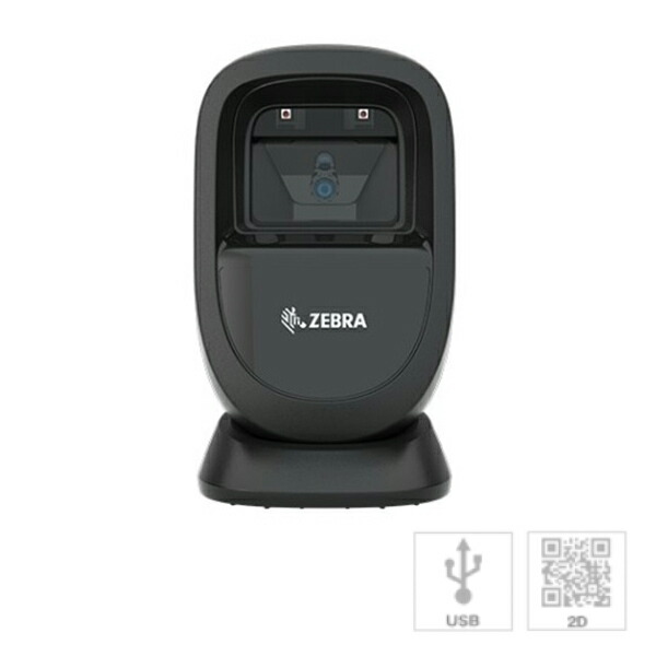 【ZEBRA / ゼブラ】二次元対応 プレゼンテーションスキャナ (黒・USB) DS9308SR-USBR-BL 定置式 QRコード《3年保証》DS9300シリーズ