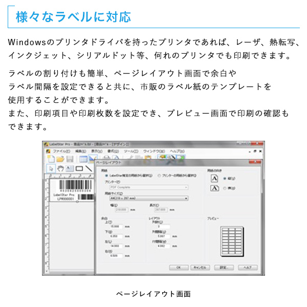 楽天市場 Ainix バーコードラベル印刷ソフトウェア Label Star Pro V4 0 10ライセンス パソコンposセンター