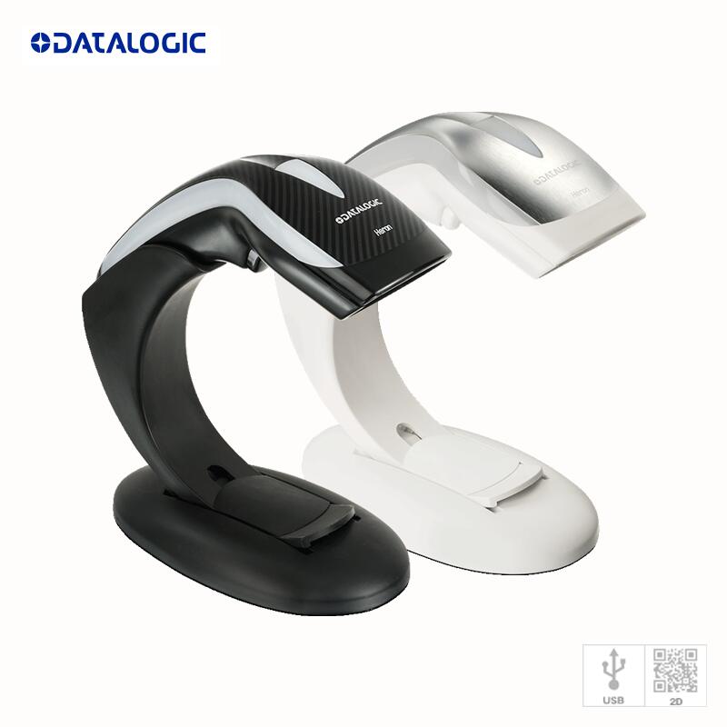 【データロジック】Datalogic 2次元ハンディスキャナー Heron HD3430（USB）フレキシブルスタンド付き 白・黒