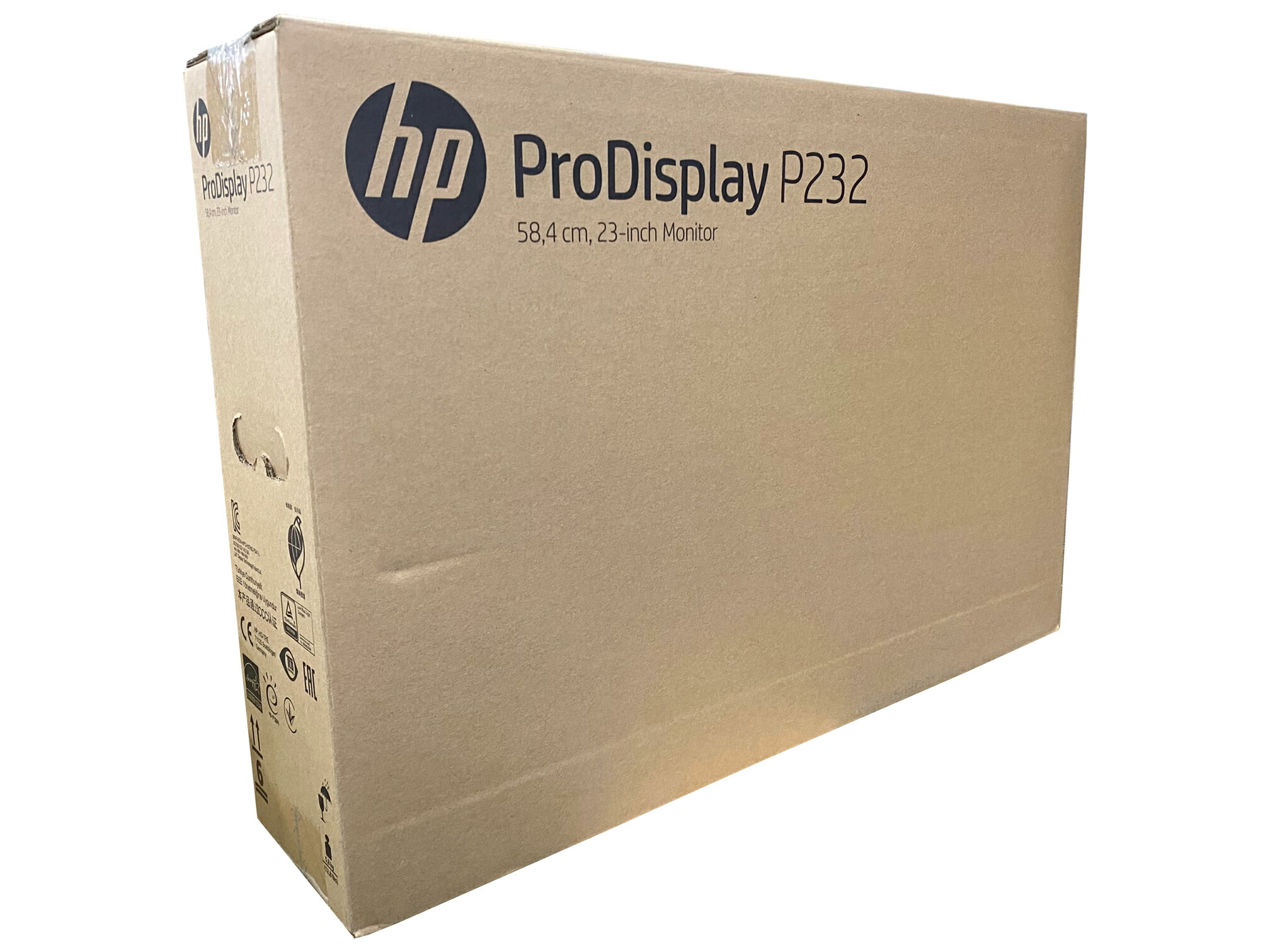 【新品未使用品】TF: HP ProDisplay P232 液晶モニター 23インチワイド 黒 ブラック 1920×1080 （フルHD）LEDバックライト VAパネル ミニ D-sub VGA DisplayPort ノングレア　ディスプレイ　元箱あり【3ケ月保証】