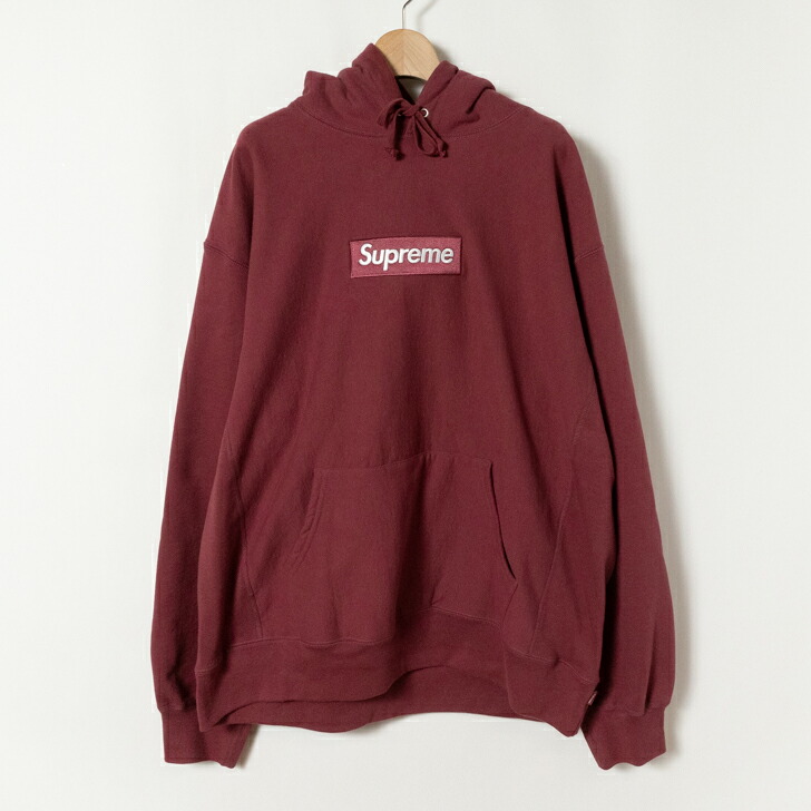 【中古】Supreme 21AW Box Logo Hooded Sweatshirt plum シュプリーム ボックスロゴ フーデッド スウェット パーカー プラム XL|P/C USED CLOTHING