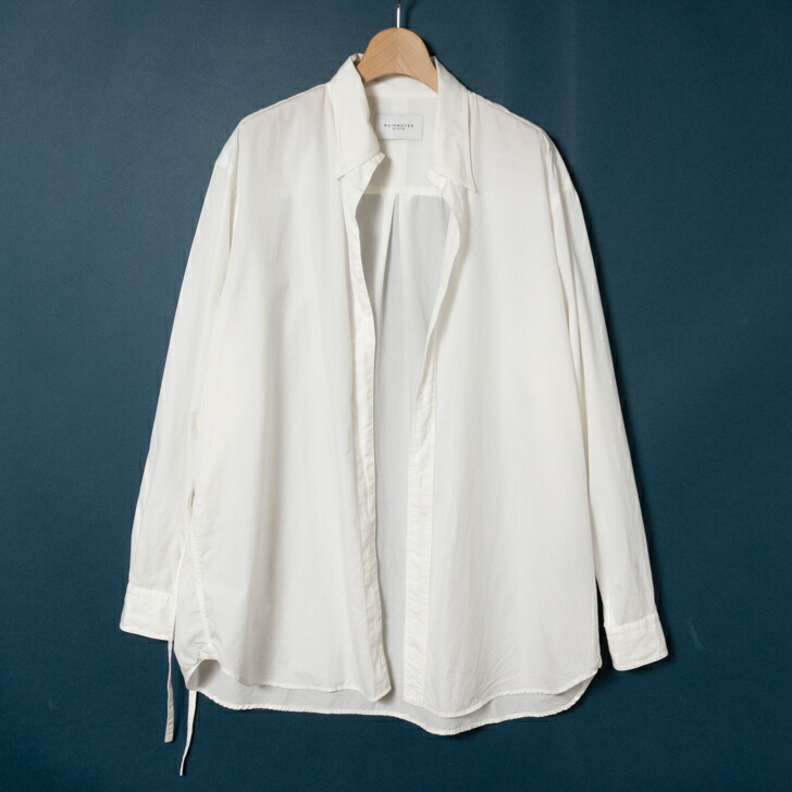 【中古】 RAINMAKER KYOTO LONG POINT COLLAR DOUGI SHIRT RM242-014 レインメーカー キョウト ロングプルオーバー 白いこと 4(46)