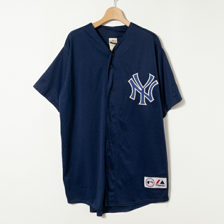 【アメリカ製】ニューヨークヤンキース90s マジェスティック　ベースボールシャツ 90s Majestic 