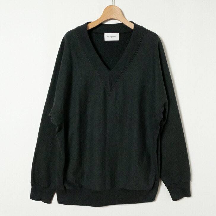 RAINMAKER KYOTO グレー Vネック スウェット キモノスリーブ　3 RAINMAKER KYOTO グレー Vネック スウェット キモノスリーブ 3
