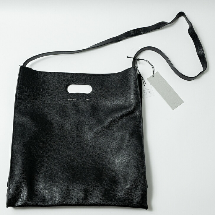 【中古】LAD MUSICIAN LEATHER RECORD BAG 2125-931 ラッドミュージシャン なめし革 レコード盤御徒面子 牛皮 本革 黒いこと 黒