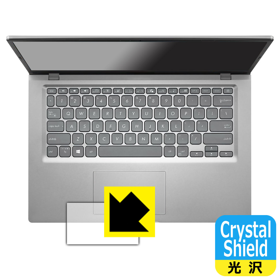 Crystal Shield保護フィルム ASUS X415JA (2022) タッチパッド用 日本製 自社製造直販