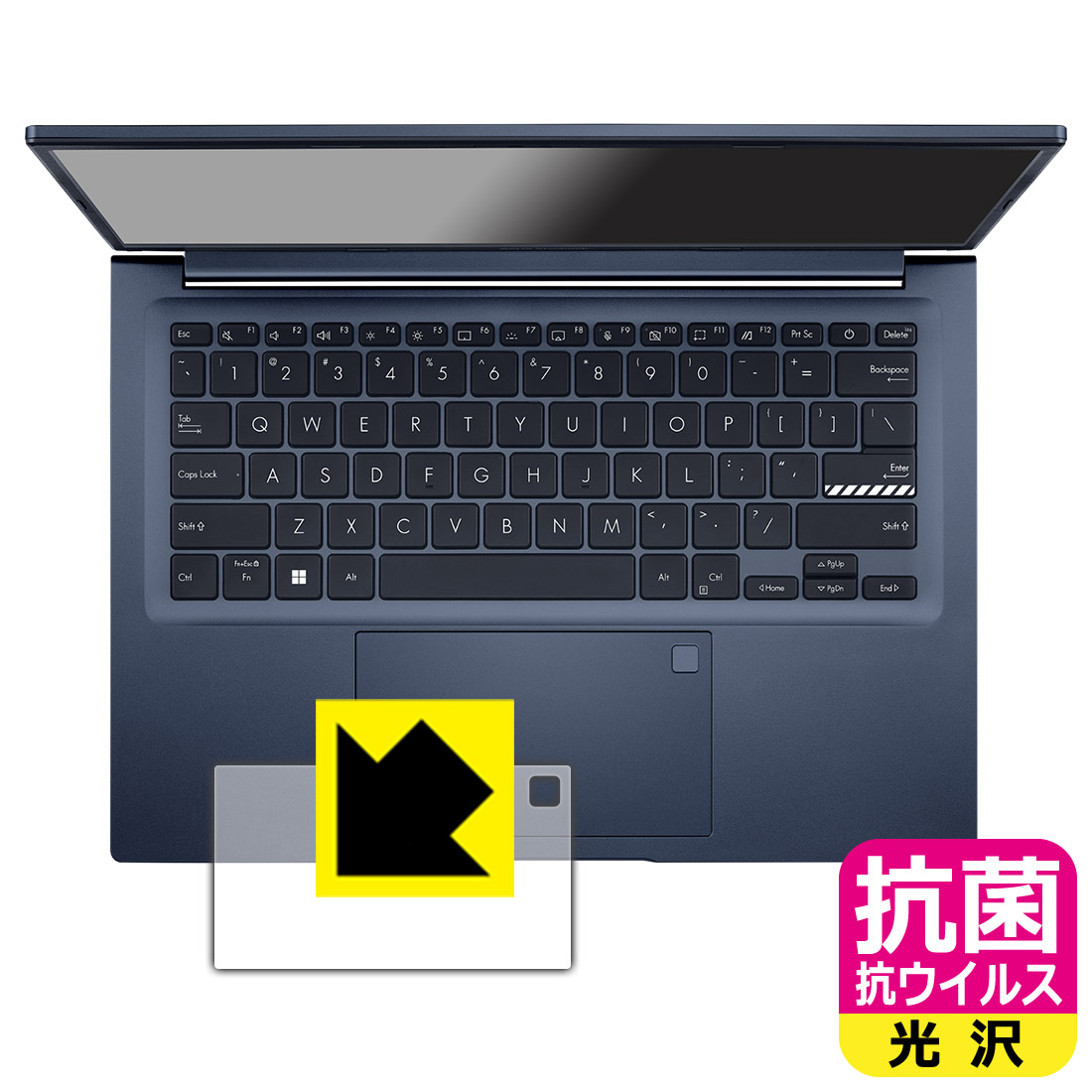 299円 高級感 抗菌 抗ウイルス保護フィルム Asus Vivobook 14x X1403za タッチパッド用 日本製 自社製造直販