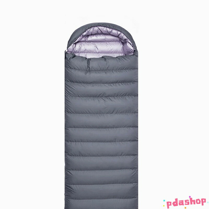 【全品2点で5%OFF】寝袋 冬用 ダウン シュラフ 封筒型 ナイロン オールシーズン ホワイトダックダウン キャンプ コンパクト 320T防水耐裂-15℃~20℃耐寒 アウ