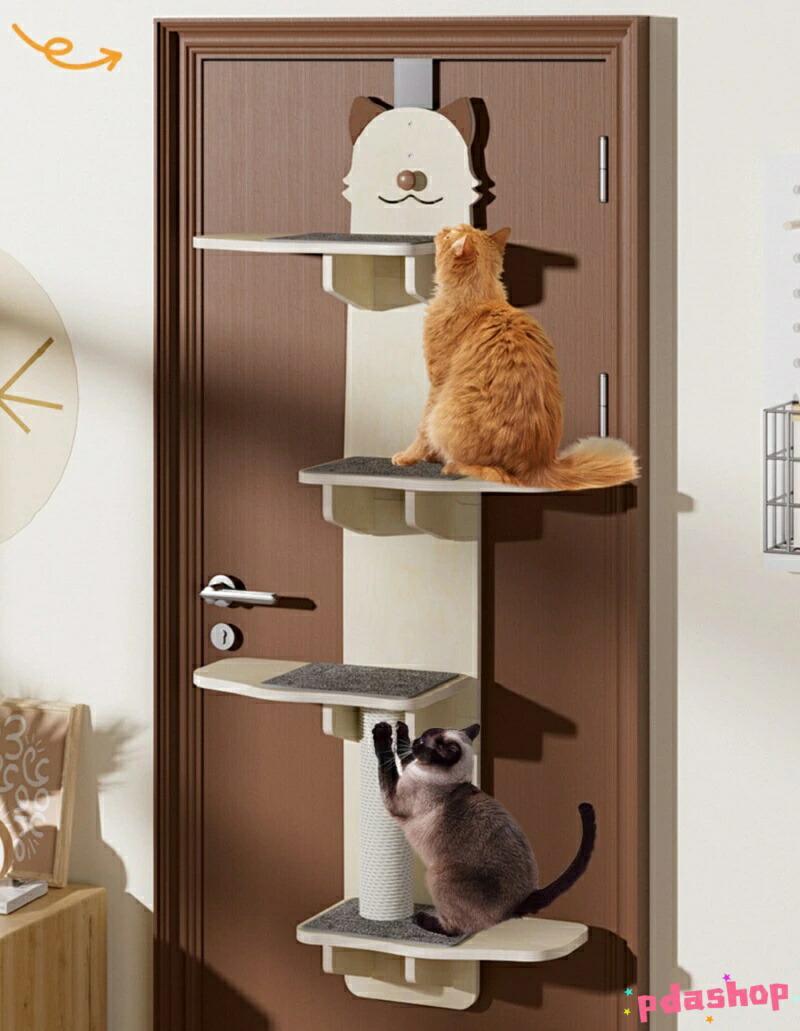 【全品2点で5%OFF】キャットツリー キャットクライマー 取り付け か細い THKJ ドアハンギングキャットタワー マルチレベルキャットコンド 一般受け おすすめ キャットタワー-ペット・ペットグッズ