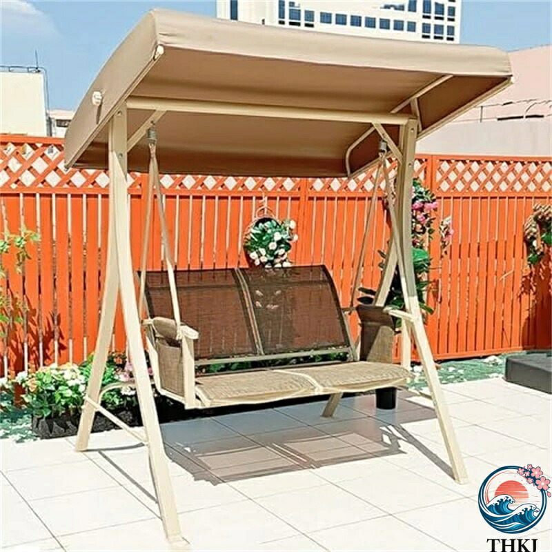 【全品5%尖んがり】鞦韆 室外 ぶらんこ室外 庭園 ガーデンスイングチェア二人乗り THKJ 大屋根付き添い人庭 鞦韆室外 キャンプブランコ 一般受け おすすめ