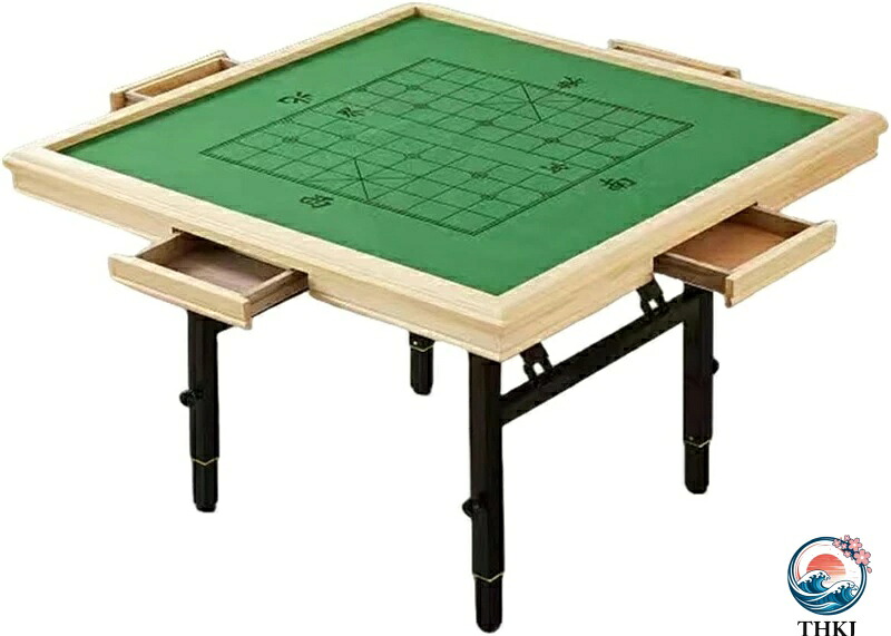【全品2点で5%OFF】麻雀卓 麻雀台 麻雀テーブル 折りたたみ式 小型 軽量 家庭用 コンパクト 麻雀 卓ステンレススチールフレーム 麻雀 天板 4 つの高さ調整200kg耐荷重の 麻雀卓 麻雀収納可能卓 マージャン卓 A
