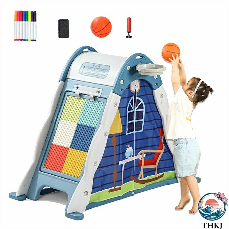 【全品5%尖んがり】5インチ1 多役立つこと 赤ちゃん用円蓋 篭球 ジャングルジム THKJ 室内赤ちゃん 室内遊具 キッズ 木上り勾配 積み木 お絵書きゲーム盤 赤ちゃん用 身寄り用