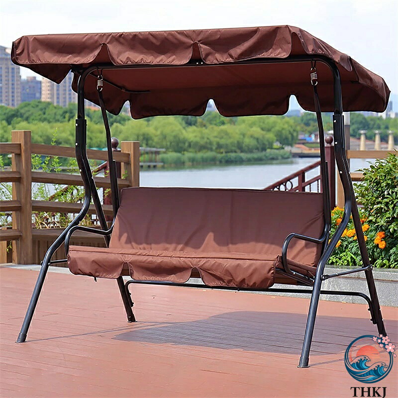 【全品2点で5%OFF】ガーデン ブランコ 2人掛け ポーチブランコ 屋外 室内 THKJ スウィングベンチ 幅174×奥行110×高さ157cm ガーデンスイングチェア 26,623円