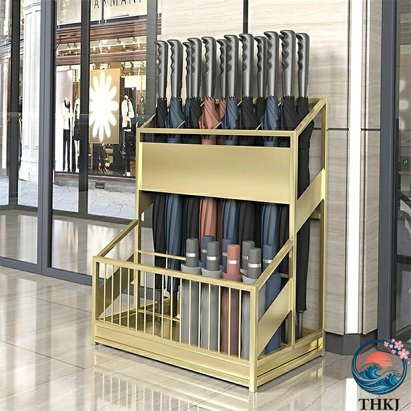 【全品5%尖んがり】傘立て 傘入れ か細い お役目用 安定した 傘納める 着脱式水受け皿付き添い人 THKJ 折り畳み傘用引っかかり付き添い人 部屋の入り口納める 室内装飾 今めかしい Black