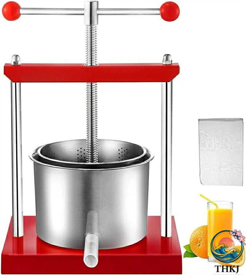【全品2点で5%OFF】手動プレス 蜂蜜圧搾機 脱水機 ステンレス鋼の野菜詰め物絞り器 THKJ ジュース サイダー ワイン 人気 おすすめ 便利 快適 軽量 実用的