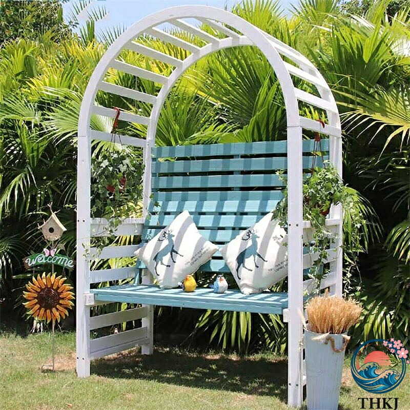 【全品2点で5%OFF】ガーデンチェア ガーデンベンチ 屋外 ベンチ ベランダ ベンチ 木製屋外収納ベンチ 大型デッキボックス ポーチベンチ ガーデン収納ベンチ 玄関収納ベンチ 背もたれと肘掛け付き 耐荷重200kg パティオガーデンバルコニー庭用 (Color : Blue)