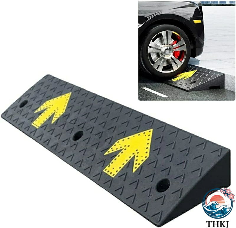【全品2点で5%OFF】段差スロープ 駐車場 段差プレート高さ4-20cm 階段用スロープ 室内スロープ 滑り止め 段差解消 カースロープ 駐車場 車椅子 自転車 ブリッジに適用 100*25*10cm