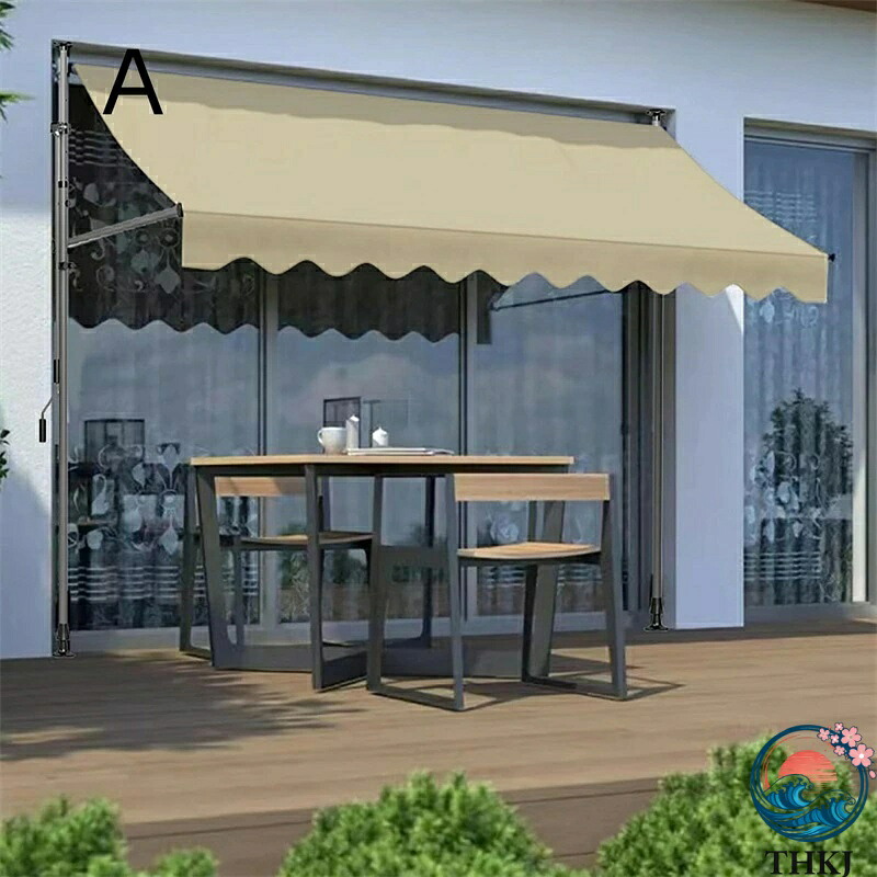 【全品2点で5%OFF】オーニングテント 伸縮タイプ 日よけ 巻き取り式 サンシェード ベランダ 目隠し バルコニー カーテン 日除け シェード オーニング 日焼け止めと雨よけ バルコニー、店舗、中庭、庭園に最適 (Color : I Size : 4M)