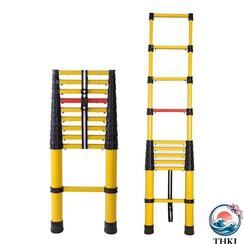 【全品5%ポイント】絶縁伸縮はしご FRP製 電気技師専用 Insulation ladder ガラス鋼はしご 絶縁釣り竿はしご 絶縁安全 挟み込み防止 滑り止め 軽量｜PDA shop