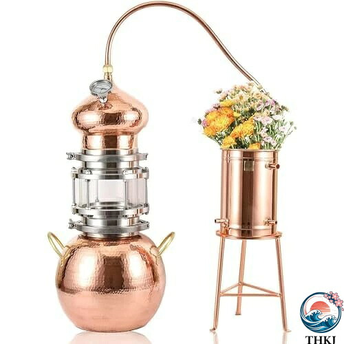 【全品5%尖んがり】10L 銅密造酒澄ます器 自家製醸造酒一揃いの道具 冷やかす熱電子管と気温計付き添い人 THKJ 手打ち銅アレンビック澄ます器 冷やかす配管 ウィスキー 密造酒