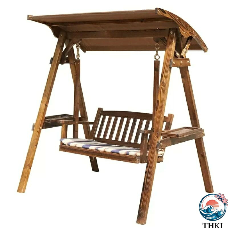 【全品5%ポイント】ブランコ 木製 屋外 二人乗り ぶらんこ 屋根付き 2人用 庭 ガーデニング 大型 遊具 ガーデン 木製ベンチスイング 室内 人気 おすすめ|PDA shop