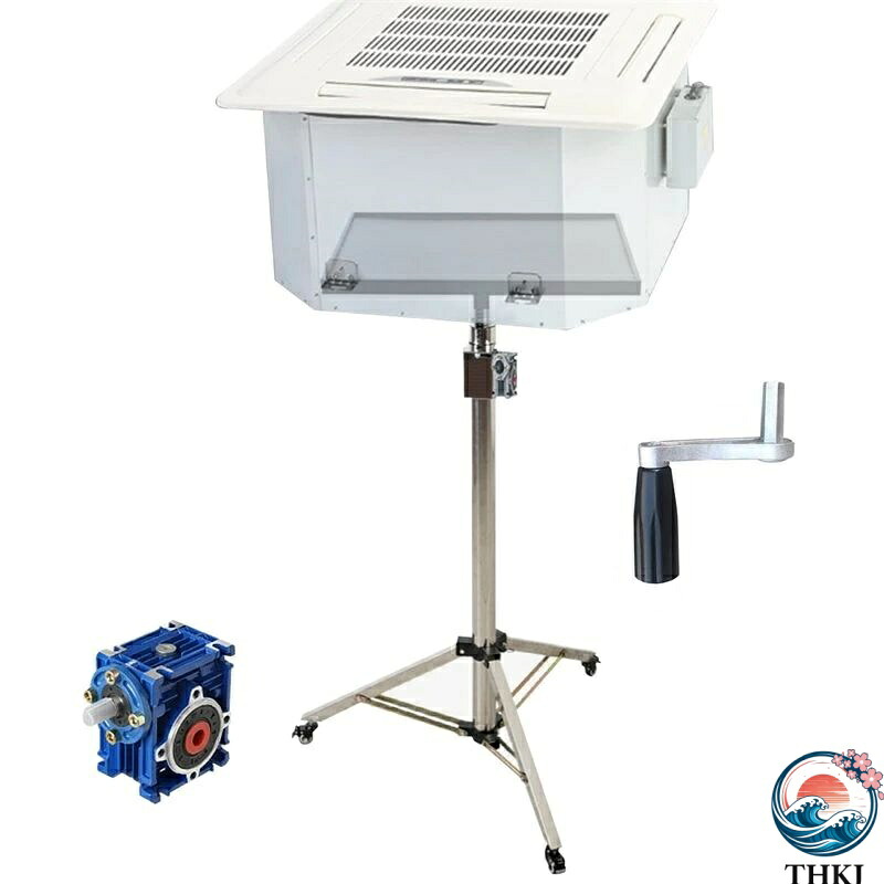 【全品5%尖んがり】ポータブルエアコンリフト 吊り押し入れ据え付ける起重機 THKJ 150KG 330LB の止ん事無い積み上げる量 金属元素お盆付き添い人 Size 4m 一般受け おすすめ 助けになる