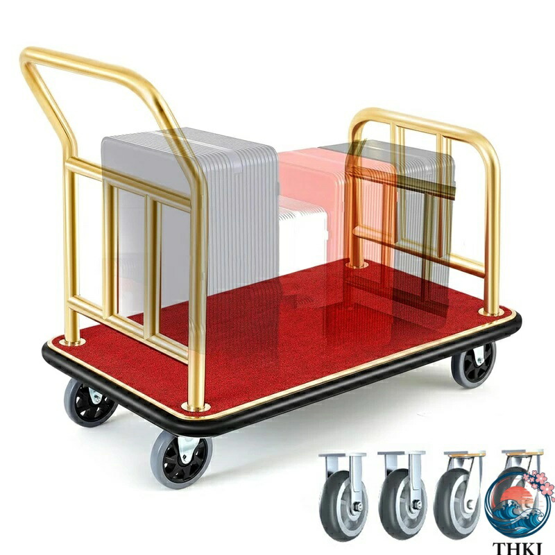 【全品5%尖んがり】旅人宿の積貨委託貨物手押し車 107x65x97珊 積貨委託貨物手押し車 旅人宿装置 THKJ 積貨委託貨物持ちはこぶ ガードレールと打ちきり付き添い人6in車輪付き添い人 御勤め用静音手押し車