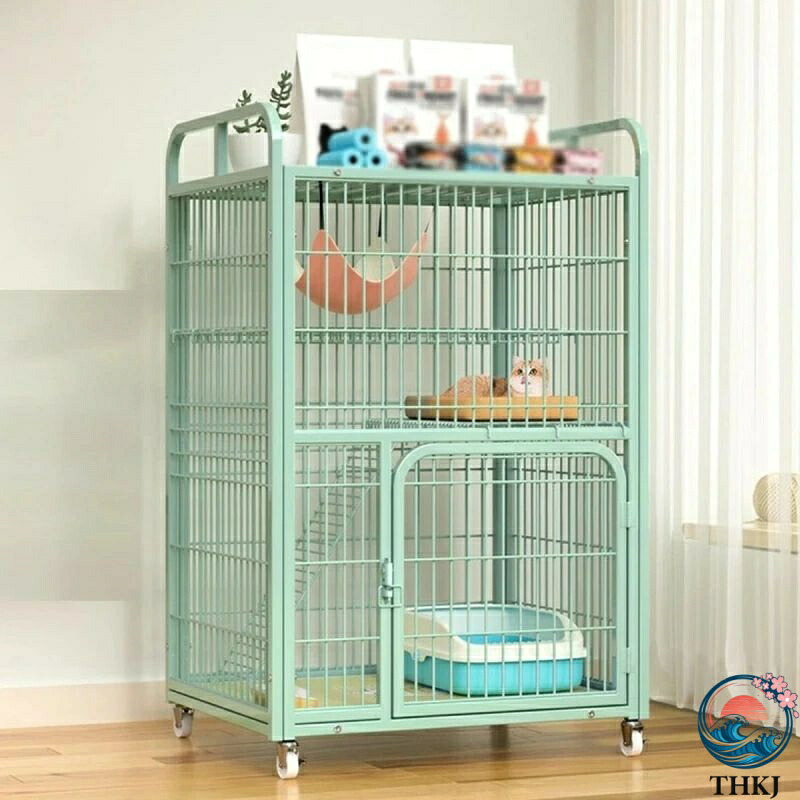 【全品2点で5%OFF】多層猫ケージ キャットケージ 大型 ペット ケージ お手入れ簡単 猫 ケージ 強くて安定している ケージ 猫 ペット ケージ 広いスペース キャットケージ 大型 快適な換気 多層猫ケージ ブレーキユニバーサルホイール