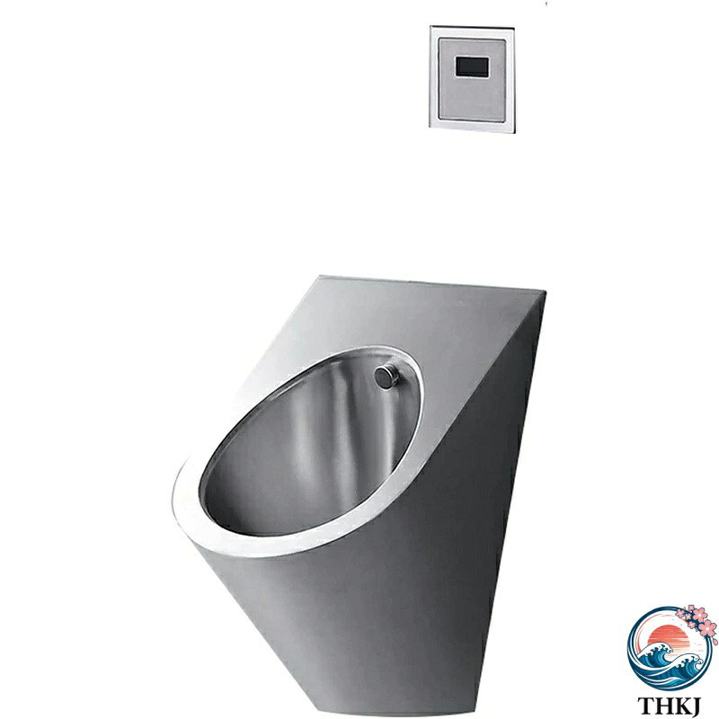 【全品2点で5%OFF】304ステンレス鋼小便器、壁に取り付けられた小便器バスルームトイレセンサー小便器フラッシュバルブ付き商用ユニバーサル小便器漏斗トイレ、ホテルレストラン公共男性用小便器